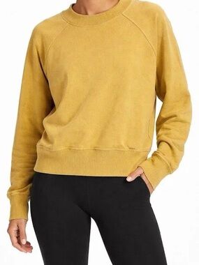 Lululemon ready to roll Mustard Crewneck Sweatshirt